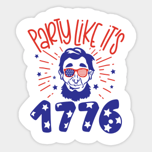 party like its 1776 Sticker